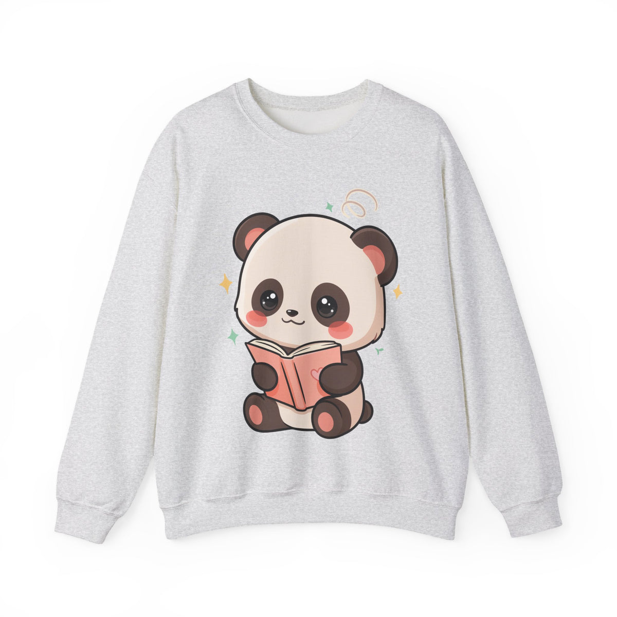 Cute Reading Panda Sweatshirt for Book Lovers
