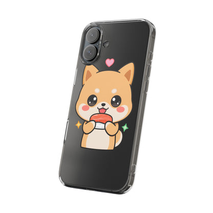 Kawaii Shiba Inu Phone Case for Sushi Lovers