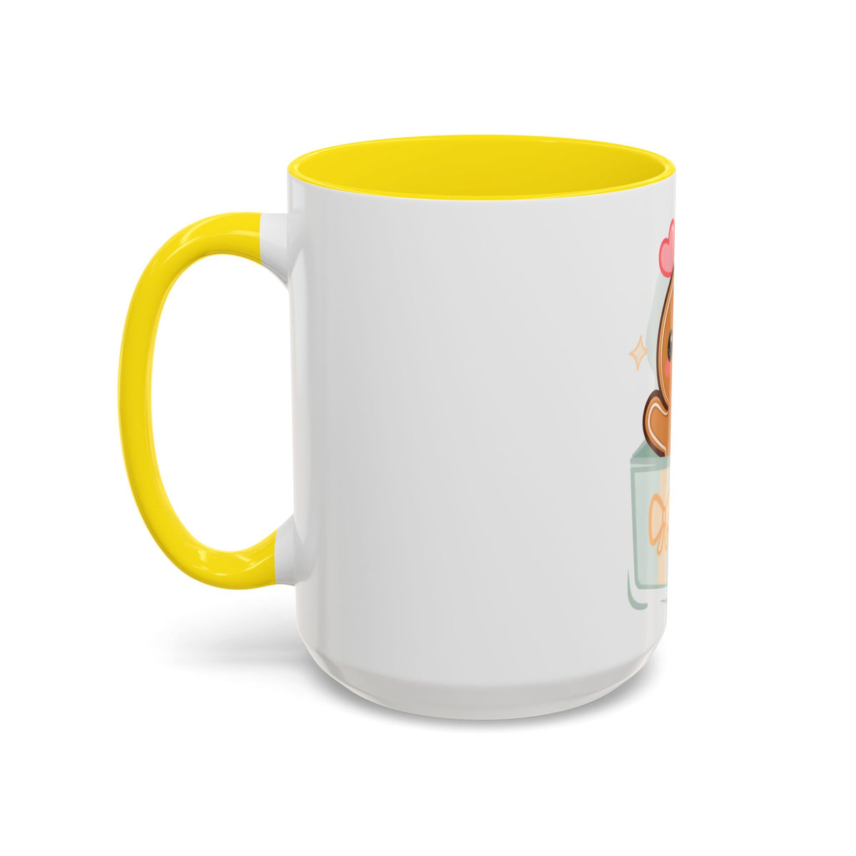 Gingerbread Gift Mug, Cute Holiday Accent Coffee Mug