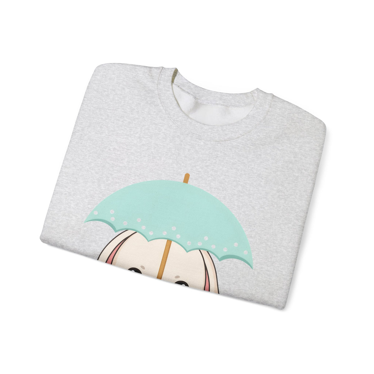 Kawaii Bunny Sweatshirt with Umbrella | Cute Chibi Gift