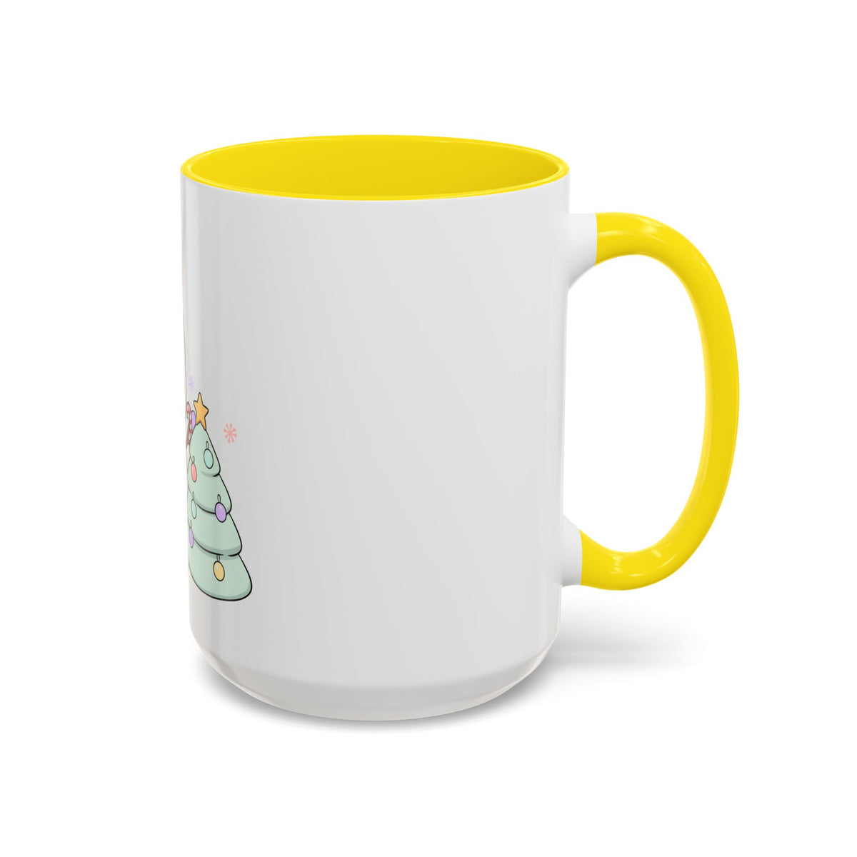 Kawaii Snowman Christmas Mug, Accent Coffee Mug