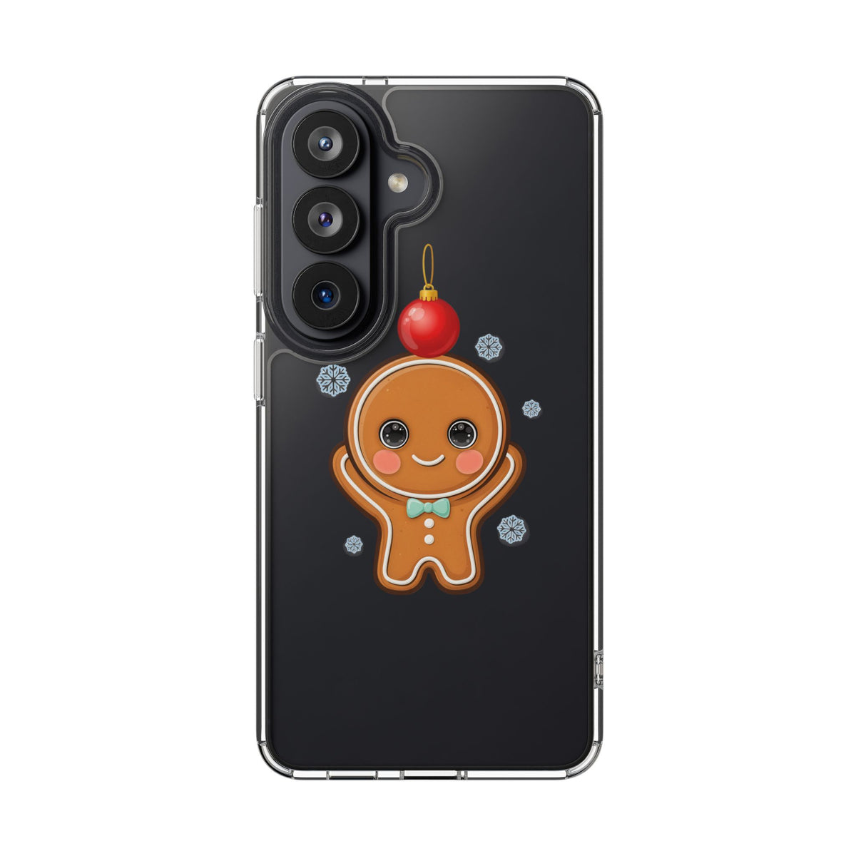 Christmas Gingerbread Phone Case, Cute Kawaii Holiday Gift