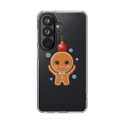 Christmas Gingerbread Phone Case, Cute Kawaii Holiday Gift