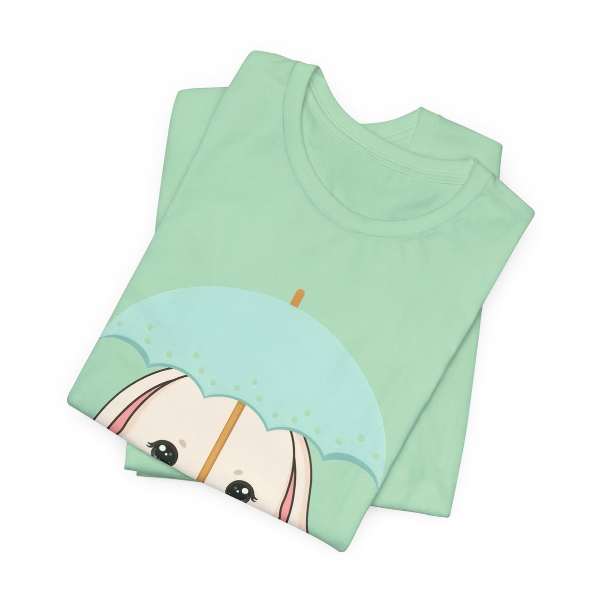 Kawaii Bunny T-Shirt, Cute Umbrella Rabbit Tee