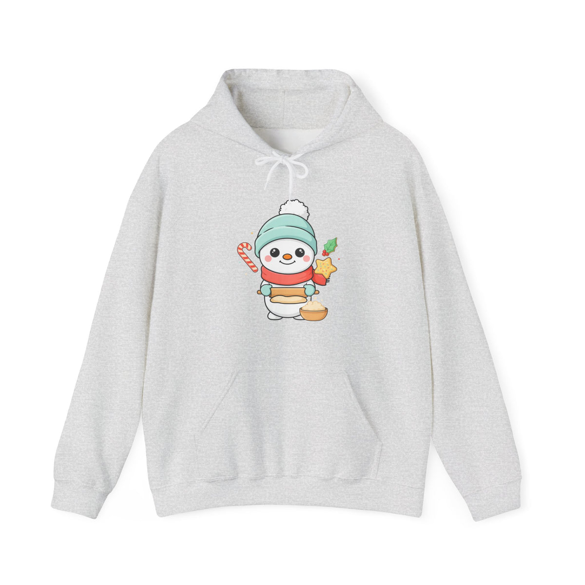 Christmas Snowman Hoodie for Cozy Cookie-Baking Cheer