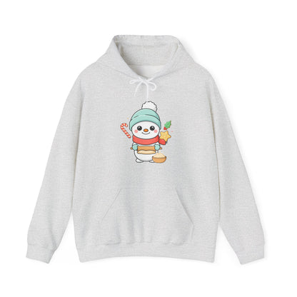 Christmas Snowman Hoodie for Cozy Cookie-Baking Cheer