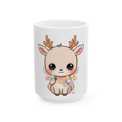Kawaii Reindeer Mug for Cozy Holiday Mornings