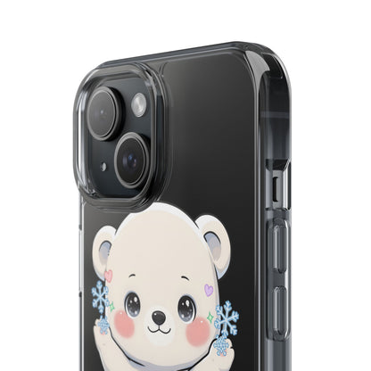 Kawaii Polar Bear Phone Case for a Cozy Winter Gift