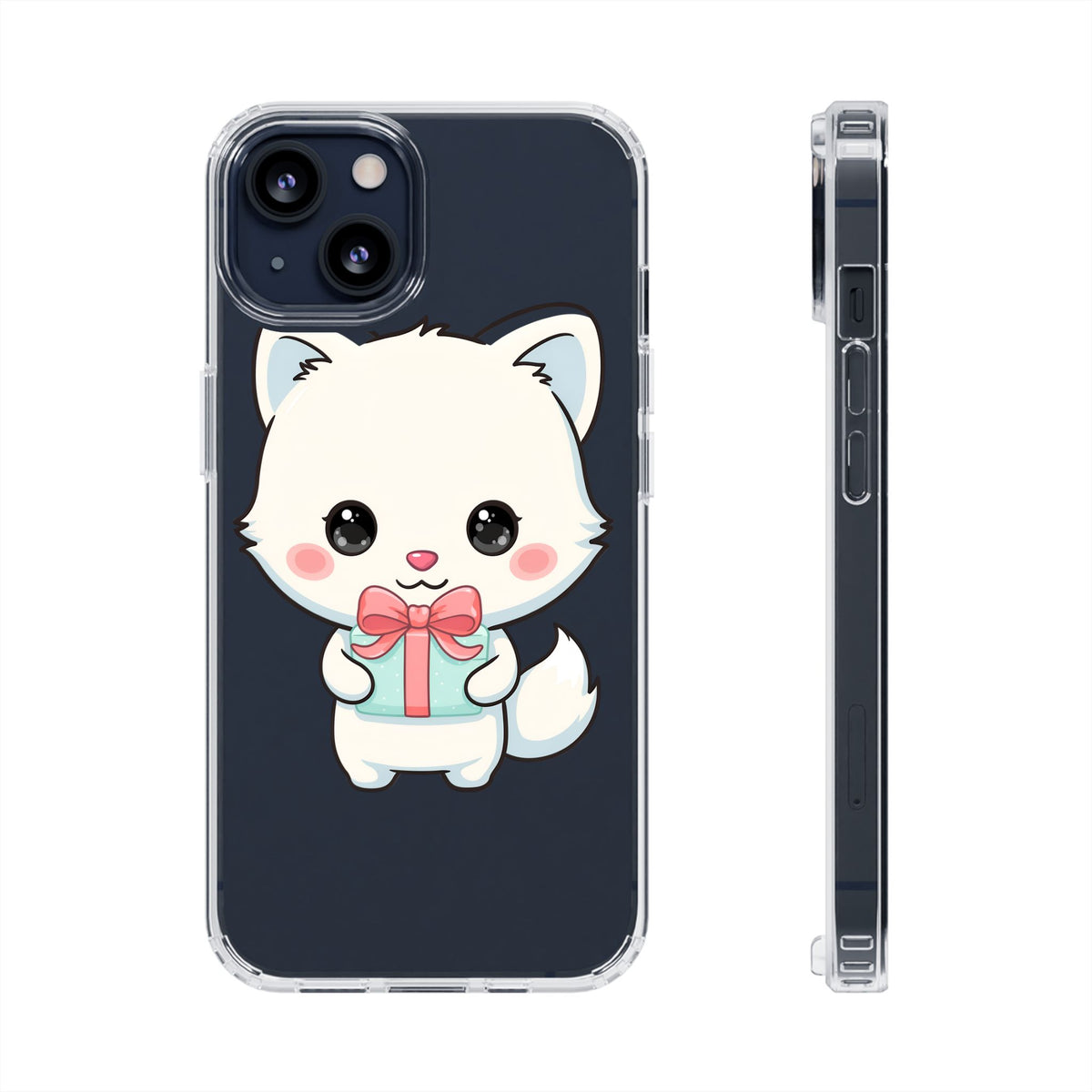 Kawaii Arctic Fox Phone Case with Gift
