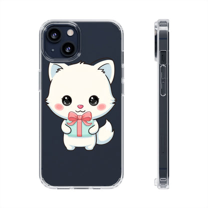 Kawaii Arctic Fox Phone Case with Gift