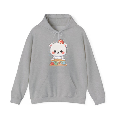 Christmas Cookie Baking Polar Bear Hoodie