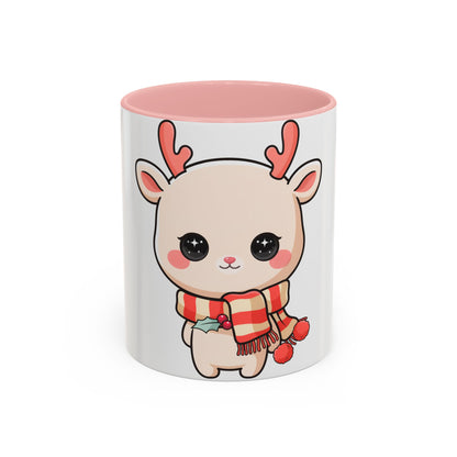 Kawaii Reindeer Christmas Mug for Holiday Fans
