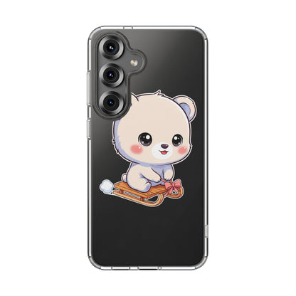 Kawaii Polar Bear Phone Case, Cute Winter Gift