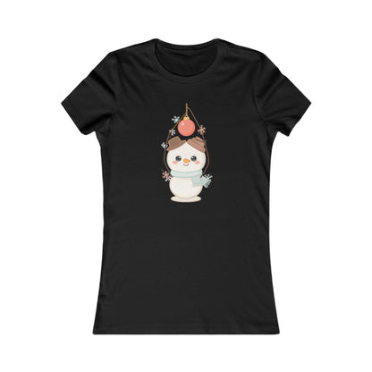 Kawaii Christmas Snowman Women's Favorite Tee