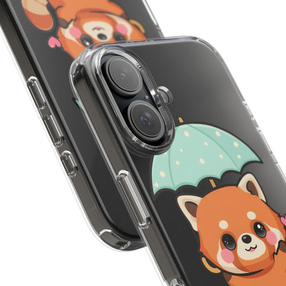 Kawaii Red Panda Clear Impact-Resistant Case