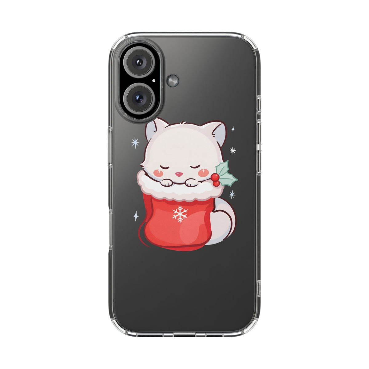 Christmas Fox Phone Case, Cute Holiday Stocking Gift