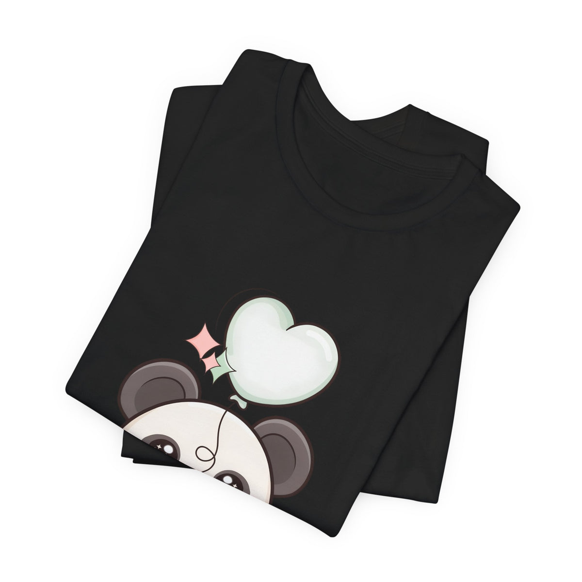 Kawaii Panda T-Shirt with Floating Balloon
