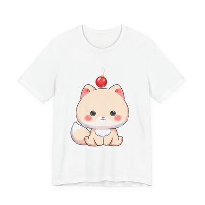 Kawaii Arctic Fox Christmas T-Shirt for Holiday Fans