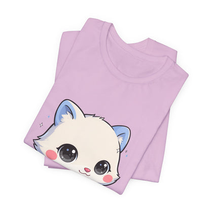 Kawaii Arctic Fox T-Shirt for Winter Gift Giving