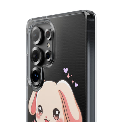 Kawaii Bunny Gamer Clear Impact-Resistant Phone Case