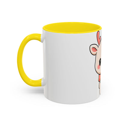 Kawaii Reindeer Christmas Mug for Holiday Fans