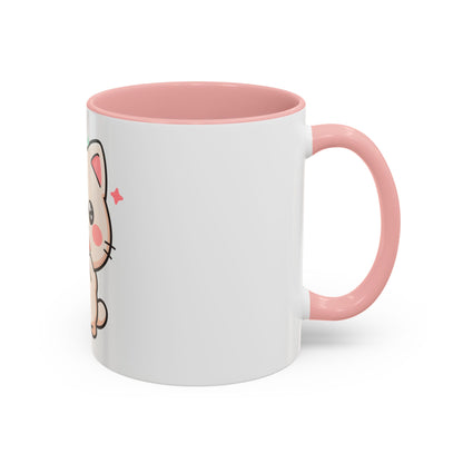Kawaii Cat Sushi Mug, Cute Accent Coffee Mug