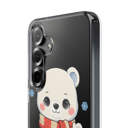 Kawaii Polar Bear Phone Case – Cozy Christmas Cub