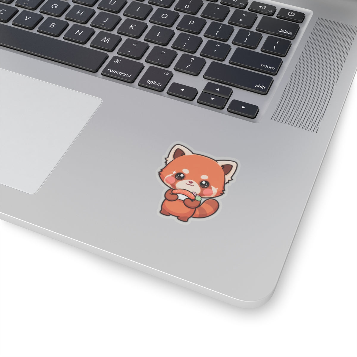 Kawaii Red Panda Sushi Kiss-Cut Sticker Gift