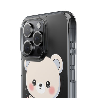 Kawaii Polar Bear Phone Case with Fairy Lights