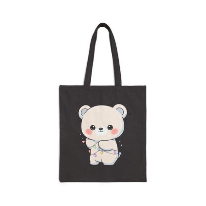 Kawaii Polar Bear Tote Bag for Cute Art Lovers