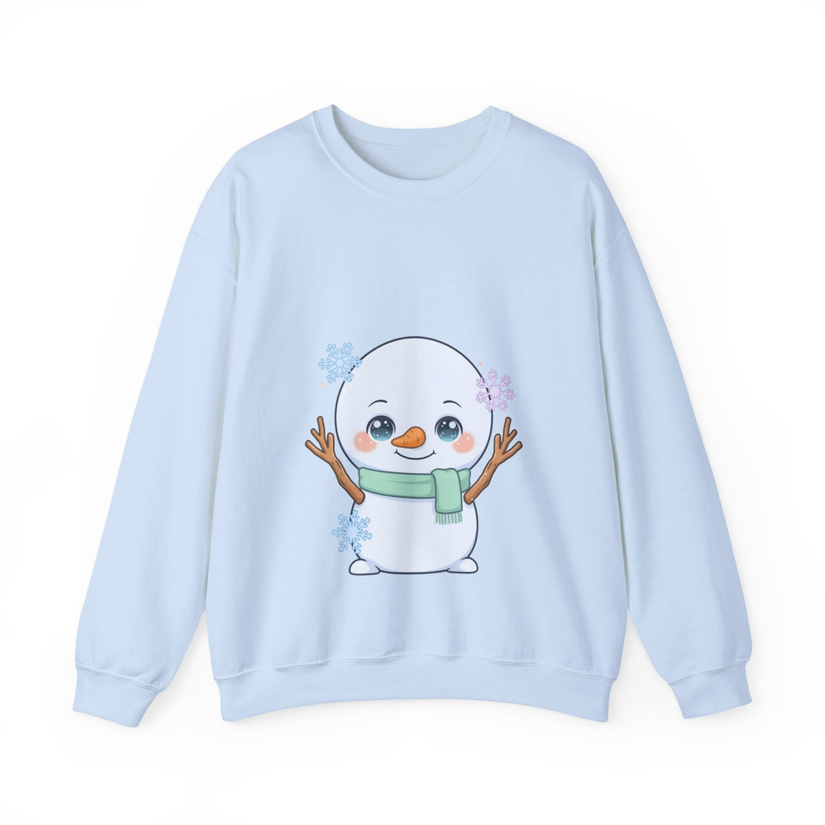 Kawaii Snowman Sweatshirt – Cute Winter Crewneck