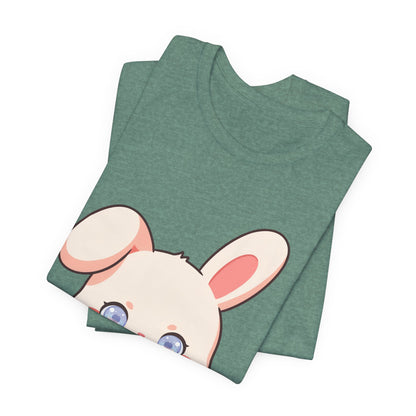 Kawaii Bunny Coffee T-Shirt: Cute Latte Lover Tee