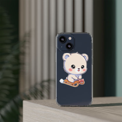 Kawaii Polar Bear Phone Case, Cute Winter Gift