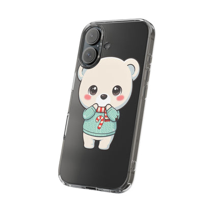 Kawaii Christmas Bear Phone Case for Holiday Season