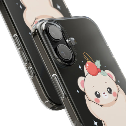 Kawaii Christmas Bear Phone Case for Cozy Holiday Days