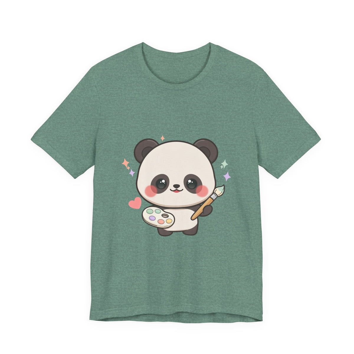 Kawaii Panda Artist T-Shirt for Creative Panda Fans