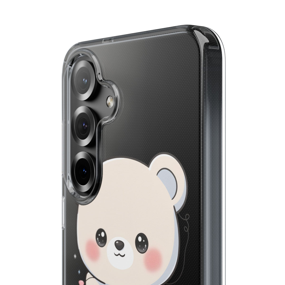 Kawaii Polar Bear Phone Case with Fairy Lights