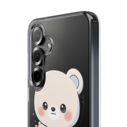 Kawaii Polar Bear Phone Case with Fairy Lights