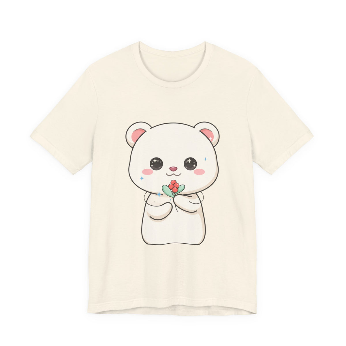 Kawaii Polar Bear Christmas T-Shirt for Cute Holiday Fans