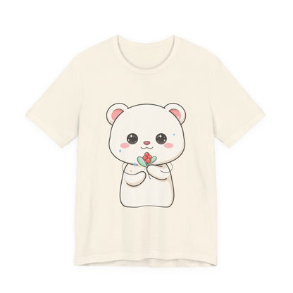 Kawaii Polar Bear Christmas T-Shirt for Cute Holiday Fans