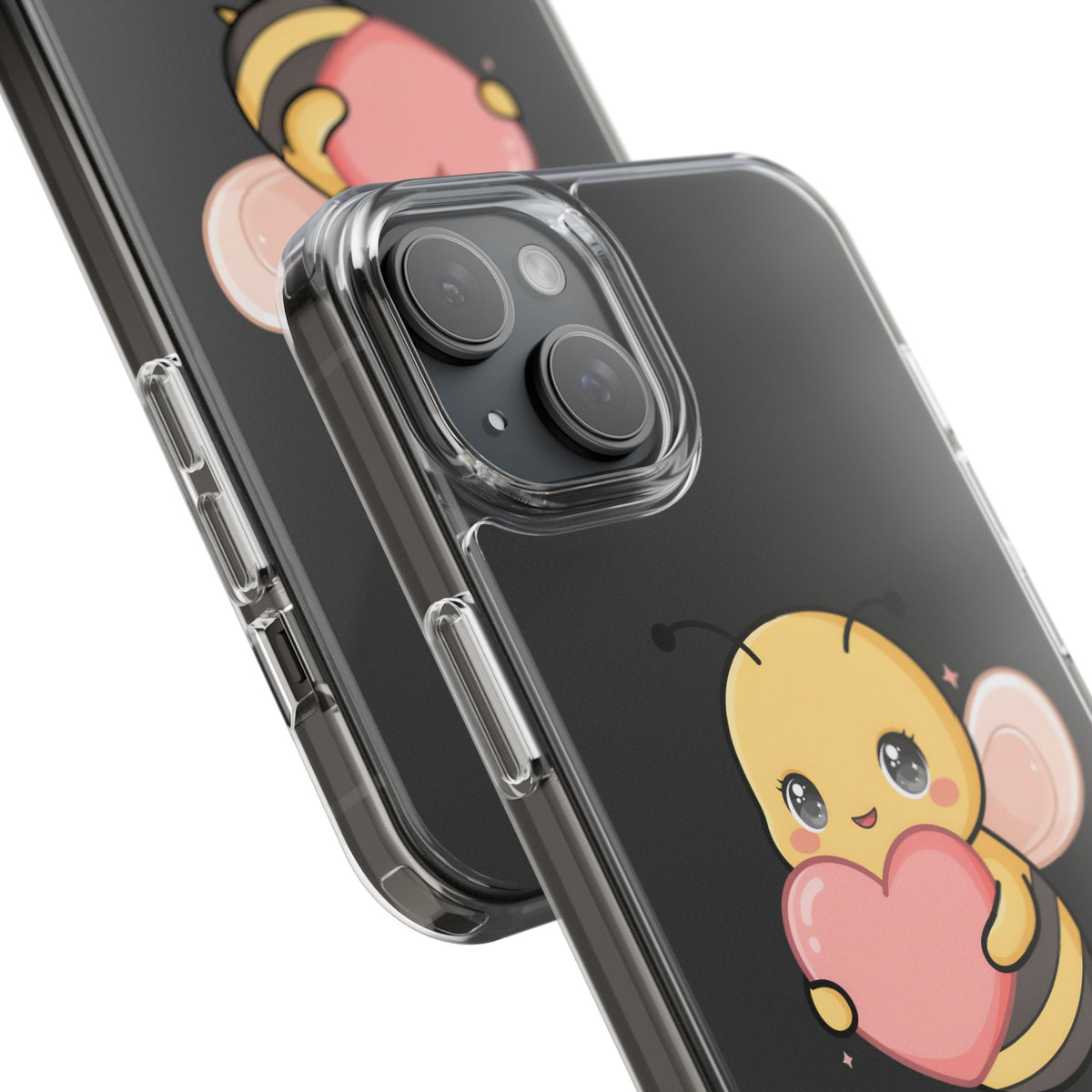 Kawaii Bee Clear Impact-Resistant Phone Case