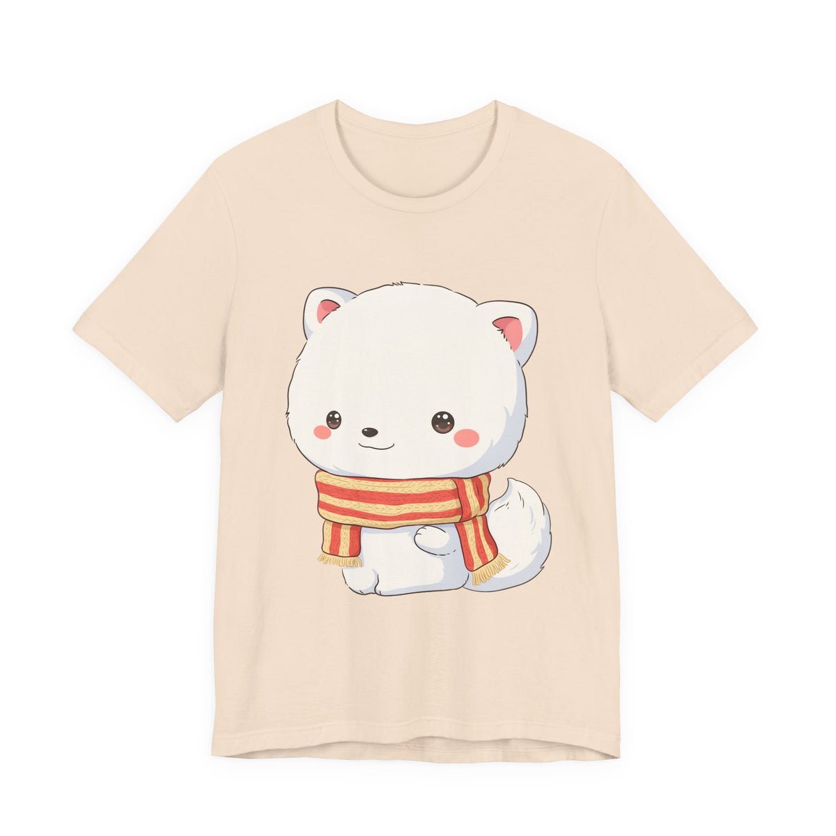 Kawaii Arctic Fox Christmas Tee for Cute Holiday Fans