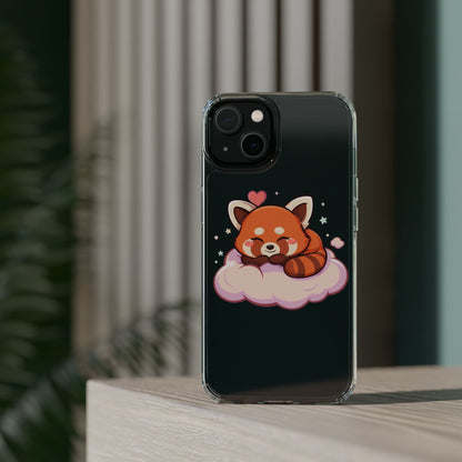 Cute Red Panda Phone Case, Dreamy Kawaii Cloud Art