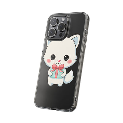 Kawaii Arctic Fox Phone Case with Gift