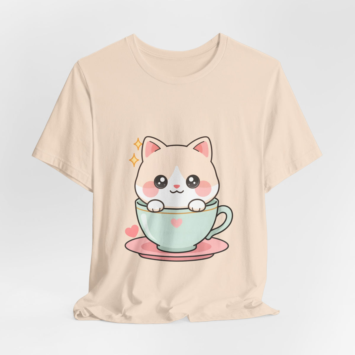 Kawaii Cat T-Shirt for Cute Cat and Chibi Art Fans