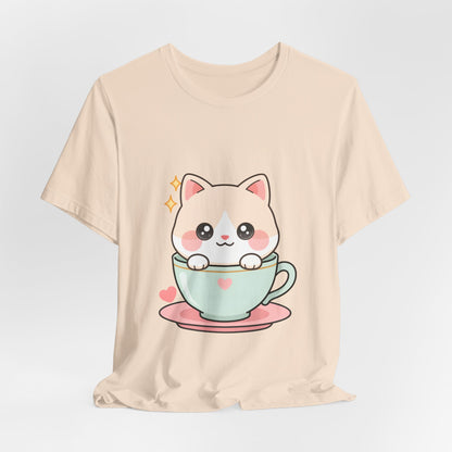 Kawaii Cat T-Shirt for Cute Cat and Chibi Art Fans