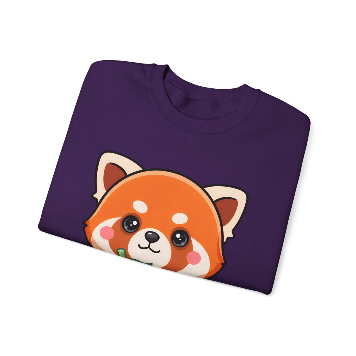 Kawaii Red Panda Sweatshirt, Cute Strawberry Hug Crewneck