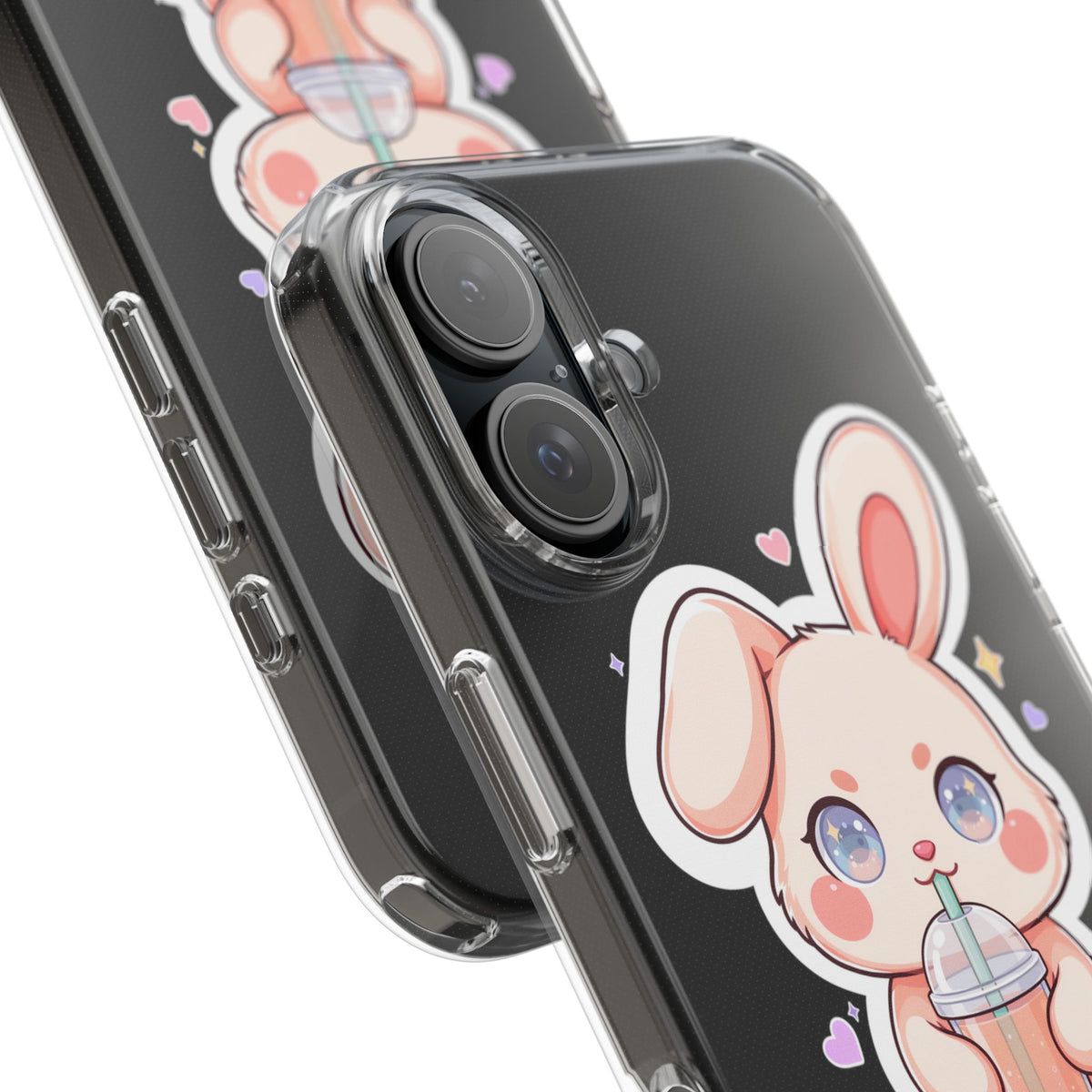 Kawaii Bunny Bubble Tea Phone Case for Boba Lovers