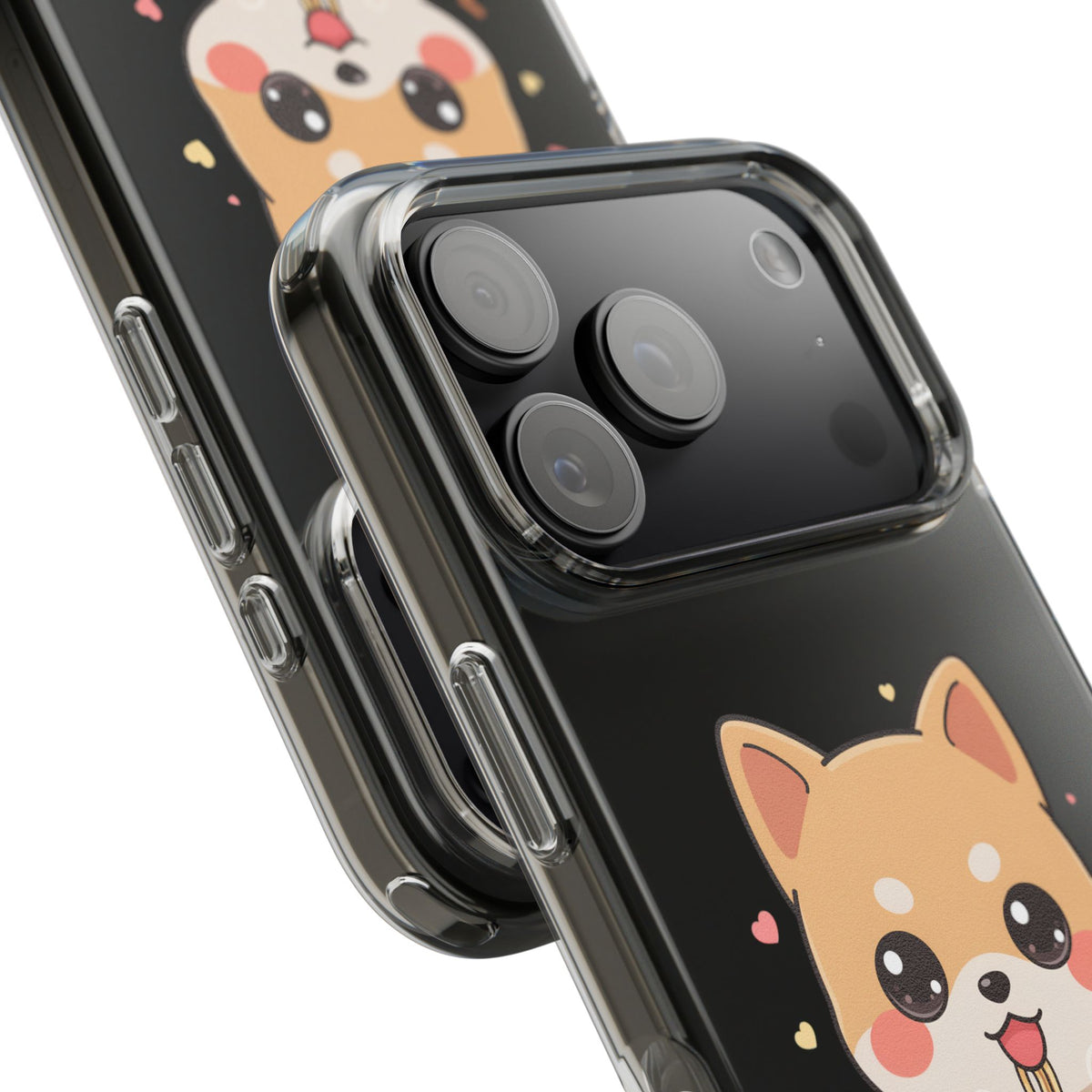 Kawaii Shiba Inu Ramen Clear Impact-Resistant Case