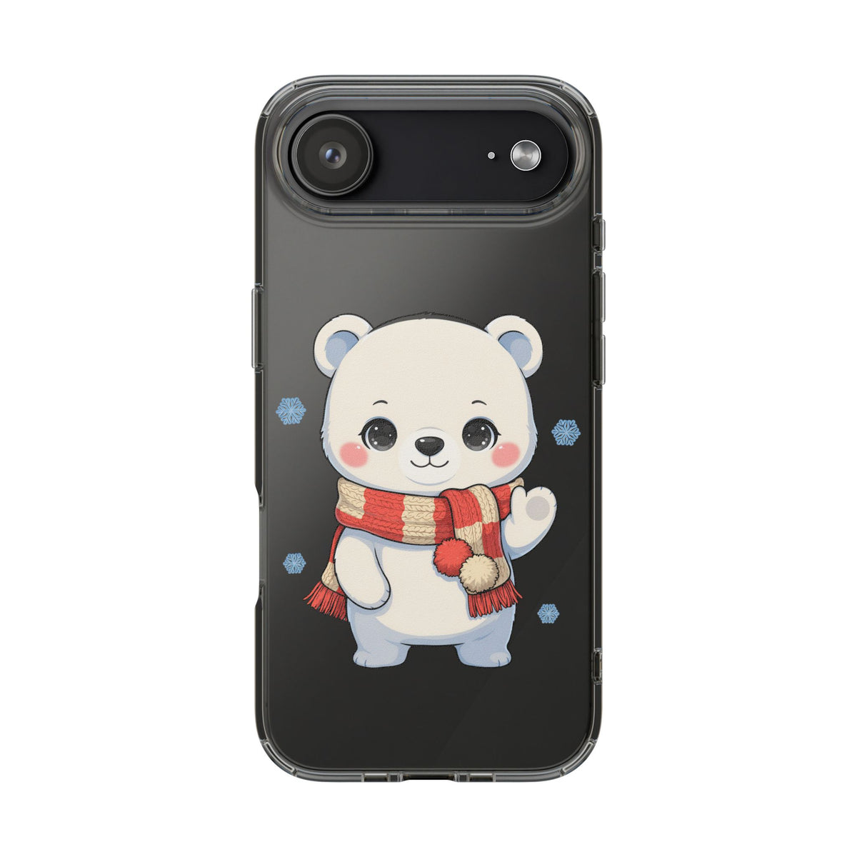 Kawaii Polar Bear Phone Case – Cozy Christmas Cub